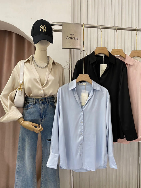 Casual Collar Down Formal Shirts